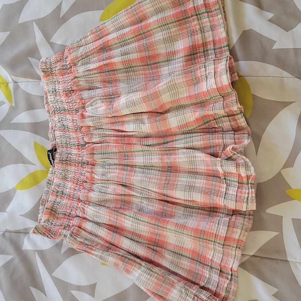 Orange Patterned Skirt